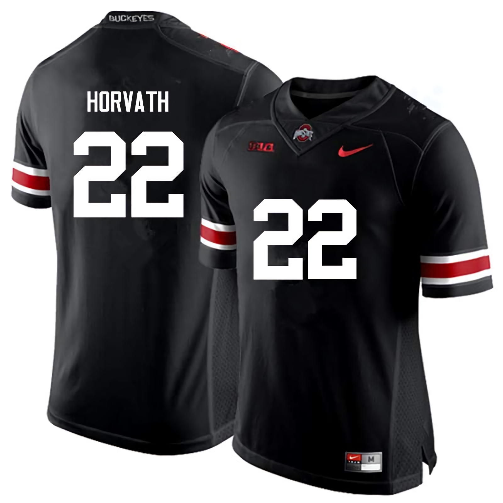 Les Horvath Ohio State Buckeyes Men's NCAA #22 Nike Black College Stitched Football Jersey LBL1356NX
